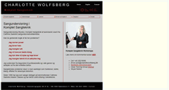 Desktop Screenshot of charlottewolfsberg.dk